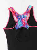 2026 Large Plus Size Swimsuit Women One Piece Slim Sporty Swimwear Female Print Bathers Bathing Swimming Swim Suit Beachwear 4XL