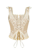 Elegant Corset With Lace Straps Bridal Gown Corset Sexy Lace Slim Top Hollow Out Pure Desire Charming Top Fashion Beautiful ZD8Z