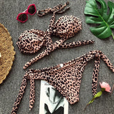 Ribbed Knotted Polka Dot Bikini 2025 Women Strapless Bandeau Swimsuit Female Swimwear Two Pieces Bikini Set Bathing Suit Swim