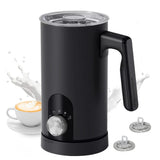 Milk Frother 5in1 Hot & Cold Automatic Rotary Milk Foamer for Coffee Cappuccino Latte Electric Milk Frother Maker Milk Warmer