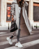 Phantasy Long Trench Coat Women Loose Button Fashion Casual Suit Elegant Female Pockets Streetwear Commuter Lady Coat Autumn