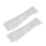 Blue Neon Fishnet Fingerless Long Gloves Arm Cuff Party Wear Fancy Dress For Women Sexy Girls Punk Gothic Dance Party Mesh Glove