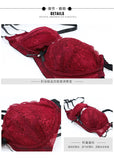 Summer Christmas Lingerie Set Red Lace Bra Lightweight Low Back Support Comfort Bralette Pure Desire AU Sizes MOYISU Sexy Tushy
