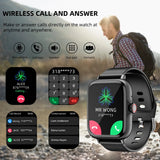 Smartwatch Wireless Call Waterproof Fitness Watch Sleep Message Reminder Heart Rate Blood oxygen for iPhone Android Men Women