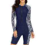 Women's Long Sleeve Rashguard Swimsuit One Piece pro Sports 2025 Femme Swimwear Boyleg Knee-Length Surf Beach Wear Bathing Suit