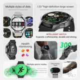 BOXUXING 2026 New GPS NFC Smart Watch 5 Pro Men 360*360 AMOLED Screen Heart rate Bluetooth Call IP68 Waterproof Man Smartwatch