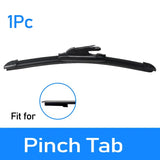 1Pc Universal Front Car Wiper Blades Durable Rubber Soft Frameless Bracketless Brushes Windshield Windscreen Window Accessories