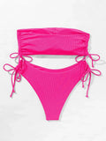 Sexy Bandeau Bikinis 2025 Women Brazilian Swimwear Female Swimsuit Two Pieces Bikini Set Bather Bathing Suits Girls Beach Wear