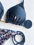 RUOTONGSEPT Sexy Leopard Print Bikini Set Swimsuit Women's Swimwear For Female Biquini Two Piece Beachwear 2023 New Bathing Suit