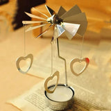 Rotating Carrousel Tea Light Candle Holder For Home Room Decor Holiday Light Centerpiece Gift for Kids Tea Candle Candlesticks