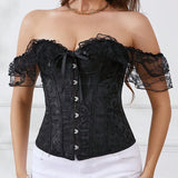 Lace Strap Court Style Shaping Top Tummy Control Waist Cincher Outerwear Trendy Shaping Slimming Tight Fishbone Underwear AYPC