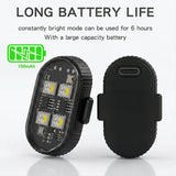 RGB LED Motorcycle Strobe light Car LED Flash Rechargeable Wireless Light Aircraft Airplane Helicopter Warning Lights Accessorie