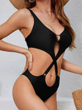 2026 Cut Out Ztvitality Swimsuit One Piece Solid Hollow Out Swimwear Women Bathers Bathing Swimming Swim Suit Female Beach Wear