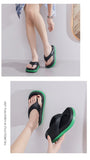 Woman Beach Flip Flops Fashion Summer Shoes 2025 Trend Girls Platform Sandals Soft EVA Non-slip Female Indoor Outdoor Slippers