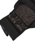 Retro Palace Jacquard Side Zipper Body Shaping Tight Waist Fishbone Side Lace Outer Wear