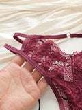 3pcs fashionable multi-color lace thong sexy Lingerie lightweight and easy to clean women's underwear C937