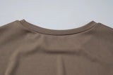 FDYOUI Women O-neck Short Sleeve Solid T-shirts 2026 Summer Chic Ruched Bandage Corset T-shirt Female Tunics Irregular Crop Tops