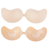 Invisible Push Up Bra for Women Backless Strapless Bra Seamless Front Closure Bralette Underwear Silicone Self-Adhesive Bra Pad