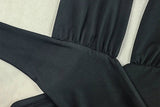 Streetwear Halter Neck Slim Long Dresses Women Sexy Hot Girls Deep V-neck Backless Leace-up Package Hip Bodycon Party Dress