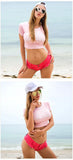 DEKA Sexy Holiday Beach Swimsuit Shorts Denim Thongs Beach Summer Holiday Wear For Ladies Bikini Pants Mid Waist Female Clothes