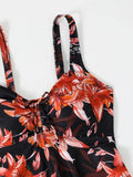 Printed Tankini Set 2026 Padded Floral Swimsuit Women Strappy Swimwear Female Beach Dress Bathers Bathing Swimming Swim Suit XL
