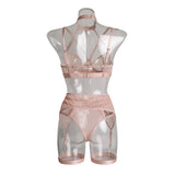 Toucheart Fantasia Lingeries Sexy Female Seamless Bra Kit Push Up Tulle Transparent Underwear Suspenders Complete Lace Bra Sets