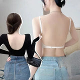 MOYISU Slim Back Bras Women with Small Breasts Gathered Up To Close The Breast with A Backless Bra Cover Without Underwire