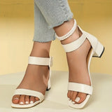 Sandals For Women Wide Women Sandals Fashion New Pattern Simple Solid Color Open Toe Breathable Comfort Shoes For Women