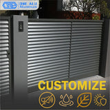 Outdoor Aluminum Louver Fence Panels Modern Privacy Security Fence