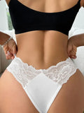 1pcs Sexy Lace Women's Panties Low Rise Comfortable Sexy Lingerie For Women Floral Panties Elegant Female Underwear Briefs