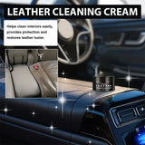 1Pc Paste Car Leather Seat Maintenance Care Oil Multifunctional Cream Interior Polishing Stain Removal Refurbished PU Cleaning