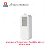 Tuya Zigbee/Wifi Temperature Humdiity Sensor Detector Option Indoor Outdoor Waterproof LCD Thermometer Hygrometer For Alexa Z2M