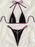Sexy Extreme Mini Micro Thong Bikini 2025 Diamond Bikinis Female Swimsuit Women Swimwear Two-pieces Bikini Set Bathing Suit Swim
