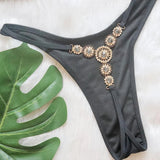 Bikini 2026 Sexy Bohemia Crystal Diamond Rhinestone Hollow Swimwear Swimsuit Women Solid Bikinis Set Bathing Suit Bikini Luxe