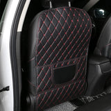 1Pc PU Leather Car Anti-Kick Mats Auto Seat Back Protector Cover For Children Kids Car Back Seat Anti-Dirty Pad Car  Accessories