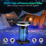 Solar Mosquito Zapper Outdoor Rechargeable Bug Zapper