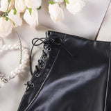 New Solid Color High Waist Elastic Shorts Women's Tight Casual Shorts Thin Drawstring Pure Desire Casual Charming Shorts NWSV