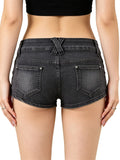 Fashion Women's Mini Denim Shorts with Pockets Skinny Low Rise Jean Shorts for Daily Club Y2K Sexy Hot Short Pants Summer