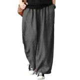 Casual Wide Leg Trousers Women Solid Long Pants Breathable Comfortable Loose Leisure Harem Pants for Outdoor
