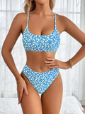 2025 Strappy Bikini High Waist Swimsuit Women Sexy Printed Swimwear Female Bathers Swimming Bathing Swimming Swim Suit Beachwear