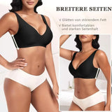 Women's Deep V Seamless Wire-Free Bra Plus Size Solid Color 3/4 Cup Thin Bra Comfortable Push-up Bra Underwear