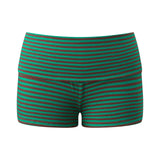 Women's Fold Over Mini Shorts Summer Fashionable Causal High Waist Bodycon Skinny Shorts Striped/Solid Color Short Pants