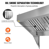 VEVOR Stainless Steel Commercial Exhaust Hood Under Cabinet
