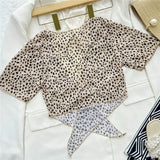S - XXL Leopard Printed High Waist Bikini Female Swimsuit Women Swimwear Three-piece Bikini set Bather Bathing Suit Swim V2805SW