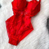 MOYISU Women's Sexy Summer Bodysuit Halter See Through Mesh Lingerie Push Up Pads Euro Style Boho Chic Shapewear Hot Item AU Hot