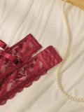 Women's sexy lace plus size bra without steel rin gathered push up straps adjustable breathable close fitting underwear MR2608