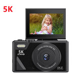 75MP Digital Camera For Photography 18X Zoom 5K UHD Vlog Camcorder Livestream Wifi Webcam 3.0 inch Flip Screen AF Selfie Camera