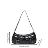 Women's shoulder bag fashion commuting armpit bag personality trendy cool scooter bag small senior sense shoulder crossbody bag