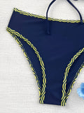 2026 Leopard Bikinis High Waist Swimsuit Women Tie Front Strappy Swimwear Female Beachwear Bathers Bathing Swimming Swim Suit