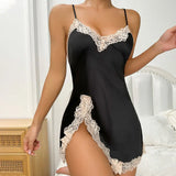 Champagne-coloured Nightdress Wedding Evening Gown Summer Nightdress Strappy Backless Lingerie Sexy Nightwear Woman Night Dress